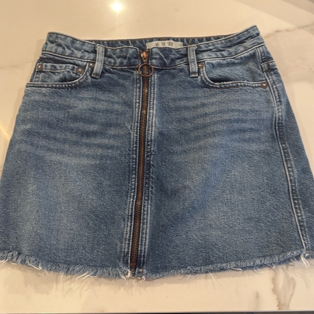 Jean skirt free people